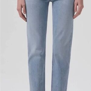 Kye Mid Rise Straight Crop Jeans